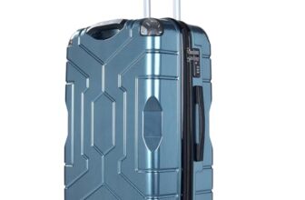 Story@Home Cabin Trolley Bag for Travel, 8 Wheels 360 Degree Rotating Luggage and in-Built Combination Lockwith Sturdy Zipper, Trolley Bags for Travel, Suitcase (Cyan Blue, | 51 cm | Small)