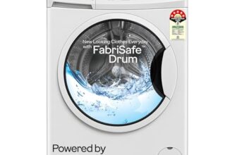 Godrej 7 Kg 5 Star, AI Powered, FabriSafe Drum, 65% Water Saving, Fully Automatic Front Load Washing Machine (WFEON CRS 7010 5.0 FKEDM GLWH, Glacial White)