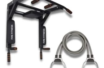 FIRE FITNESS wall mount pull up bar with toning tube for home gym equipments pull uip bar produces onther types exercises and toning tube provides another type exercises at home