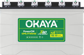 OKAYA 48 Months Warranty Tubular Inverter Battery(160 Ah, OPSJT19048)