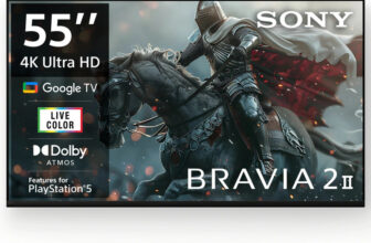 SONY 138.8 cm (55 inch) Ultra HD (4K) LED Smart Google TV 2025 Edition(K-55S25EM2)