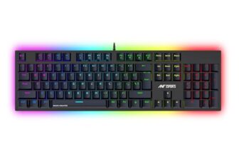 Ant Esports MK3400 V3 Pro Mechanical Pro World of Warship Edition Wired RGB Gaming Keyboard (Black)