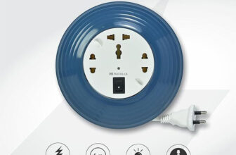 HAVELLS Cosmo Reel 2 Pin 5 Metre Flexbox 3  Socket Extension Boards(Blue, 5 m)