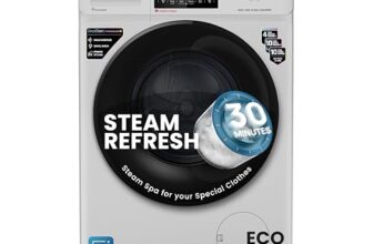 IFB 6 Kg 5 Star, DeepClean® Technology, AI Powered, Fully Automatic Front Load Washing Machine (DIVA GXN 6010 CMS, PowerSteam®, 9 Swirl, Steam Refresh, Inbuilt Heater, Eco Inverter, Grey)
