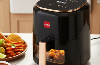 Cello Smart Pro Digital Display & Touch Control Panel, Uses up to 90% Less Fat 1400 W Air Fryer(4.5 L)