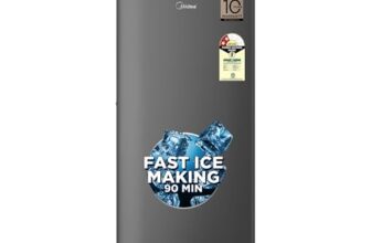 Midea 187 L 2 Star Direct Cool Refrigerator (MRD187I2XPAG, Grey, 2025 Model)