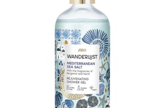 Wanderlust Mediterranean Sea Salt Shower Gel, 300 ml| Nourishes & Rejuvenates | Gentle Cleanser| Refreshing bodywash | Enriched With hydrating Glycerine | Paraben-Free, Vegan | Suitable for All Skin Types