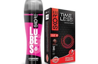 Skore Timeless Condoms 10s and Strawberry Lubes 50 ml
