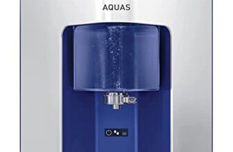 Havells AQUAS Water Purifier (White and Blue), RO+UF, Copper+Zinc+Minerals, 5 stage Purification, 7L Tank, Suitable for Borewell, Tanker & Municipal Water