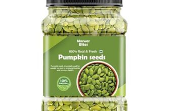 MarwarBites Premium Pumpkin Seeds 1kg – AAA Grade | Kaddoo Beej | Edible Seeds for Snacking, Topping & Baking | Raw & Natural Superfood Diet Snack | Rich Source Of Fibre | Resealable Jar Pack