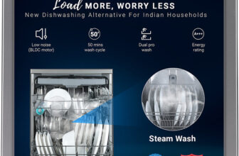 Crompton FS-DWVOV13PS-INX Free Standing 13 Place Settings Dishwasher