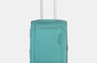 NASHER MILES Dallas Expander soft-sided Polyester Cabin Luggage Cyan 20 inch |55cm Trolley bag Expandable  Cabin Suitcase 4 Wheels – 20 inch