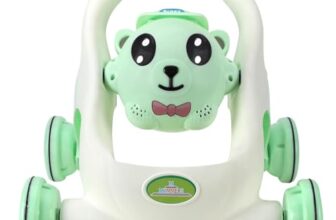 Mommers Toddler Baby Walker Push Toy I Baby Learning Walker Push Toy I Fun Musical for Early Walkers – Green