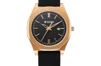 Titan Workday Wonders Quartz Analog Black Dial Black Silicone Strap Watch for Women