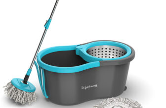 Lifelong LLMOP902 Steel Spin with Trolley Mop Set(Blue)