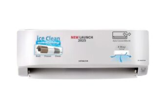 Hitachi 1 Ton 3 Star Xpandable+ Inverter Split AC (100% Copper, 4-Way Swing, ice Clean, Dust Filter, 3400SXL RAS.D312PCBIBS, White)