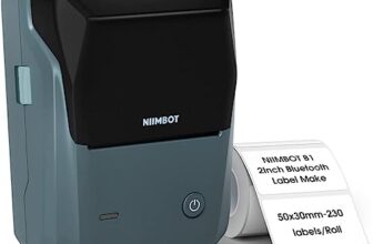 BLACKPOOL B1 Bluetooth Label Printer – Small Portable Thermal Label Maker | Wireless Connectivity | 2 inch Inkless Printing | Barcode, Mini Stickers, Bill, Receipt Machine for Home, Office & Students