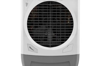 Maharaja Whiteline Rambo Grey Desert Air Cooler | 65 Lt Water Tank | Inverter Compatible | Wood Wool Pads | Anti-Bacterial tank | Dry Run protected submersible pump |720x730x890 mm | 2 Yr Warranty