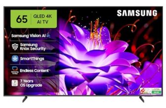 Samsung 163 cm (65 inches) Vision AI 4K Ultra HD Smart QLED TV QA65QEF1AULXL