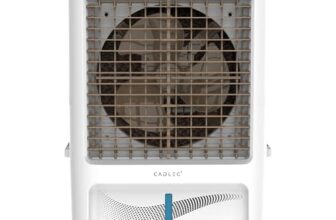Cadlec AeroMini 20L Personal Air Cooler For Home, High Speed Fan with Powerful Air Throw, Inverter Compatible, Anti-Bacteria Honeycomb Pad, 3 Year Warranty | White