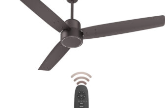 HAVELLS FAB|Remote Controlled|Low Noise|Upto 65% Energy Saving|Reverse Mode|30W with 3 Year Warranty BLDC Motor 1200 mm Wall Fan(5 Star | Cocoa Brown | Pack of 1)