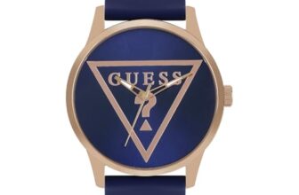 Guess Round 43mm Blue Dial Analog Men Watch – U1409G4M