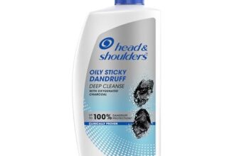Head & Shoulders Deep Cleanse Anti Dandruff Shampoo with Oxygenated Charcoal, Fights Oily & Sticky Dandruff, Upto 100% Dandruff Protection, 1L