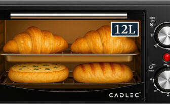 Cadlec 12-Litre Oven Toaster Grill (OTG)(Cruise, Black)