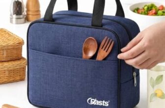 Insulated Travel Lunch/Tiffin/Storage Bag for Office, College & School Picnic & Lunch Bags (Blue)