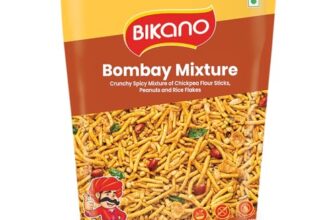 Bikano Bombay Mixture | Spicy & Tangy Indian Namkeen Snack | Crunchy Blend of Sev, Peanuts & Spices | Tea-Time Snack – 800g