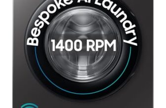 Samsung 9 kg, 5 star, AI EcoBubble, Super Speed, Wi-Fi, Hygiene Steam with Inbuilt Heater, Digital Inverter, Fully-Automatic Front Load Washing Machine (WW90DG5U24AXTL, Inox)