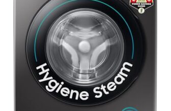 Samsung 8 kg, 5 star, AI Control, AI Eco Bubble, Wi-Fi, Digital Inverter, Motor, Fully-Automatic Front Load Washing Machine (WW80T504DAX1TL, Hygiene Steam, Inox)