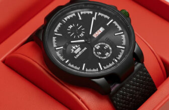 LIMESTONE All Black Apex Series | Day and Date | Mesh Strap | Quartz Analog Watch  – For Men