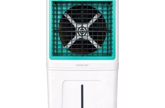 Cadlec ChillMate 50L Desert Air Cooler For Home, High Speed Fan with Powerful Air Throw, Inverter Compatible, Anti-Bacteria Honeycomb Pad, Ice Chamber with Glass Top, 3 Year Warranty | White
