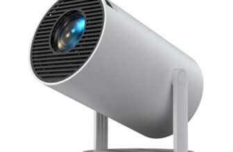 Portronics Beem 440 Smart LED Projector with 720p HD Resolution, Rotatable Design, Built-in Streaming Apps (Netflix, Prime Video, Hotstar), 2000 Lumens, Screen Mirroring, 3 Watts Speaker (White)