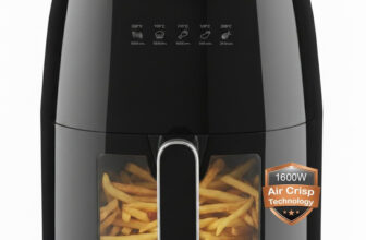 Inalsa Tasty fry DW5.5 | Visible Window & Internal Light with Smart AirCrisp Technology Air Fryer(5.5 L)