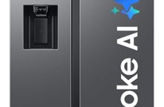 Samsung 633 L, 3 Star, Frost Free, Double Door, Convertible 5-in-1 Digital Inverter, Side By Side Refrigerator with AI, WiFi & Water & Ice Dispenser (RS78CG8543S9HL, Silver, Refined Inox)