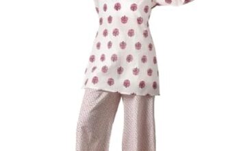 Libas Printed Cotton Night Suits for Women (50237RXS)