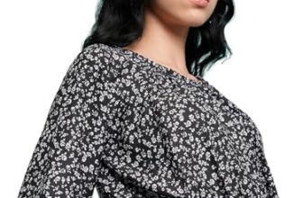 Tokyo TALKIES Women Regular Fit Round NECK3/4 Sleeve Tops TTTP008798 Black M