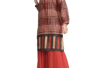 Vishudh Women Regular Fit MANDARIN COLLAR CO-ORD SET VPCS000070 Multicolor S