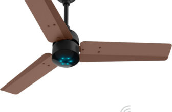 Atomberg Renesa 5 Star BEE Rated with 3 Year Warranty BLDC Motor with Remote 900 mm Ceiling Fan(5 Star | Brown & black | Pack of 1)