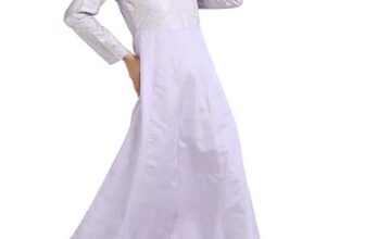 Vishudh Women 3/4 Sleeve Round Neck Dress Set VNDS000217 Purple S