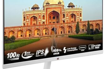 ViewSonic VA2432-H-W 24-inch (60.96 cm) Full HD1080p IPS Monitor |100 Hz |1ms | AMD Free Sync | Slim | Bezel Less | Low Blue Light |Flicker-Free| Tilt | sRGB 104% | HDMI, VGA, Audio Out | White