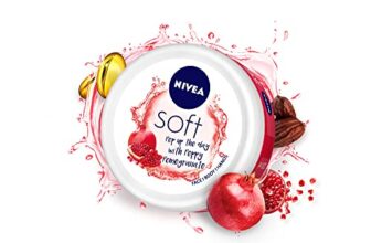 NIVEA Soft Light Moisturizer 200ml | Peppy Pomegranate | For Face, Hand & Body, Instant Hydration | Non-Greasy Cream | With Vitamin E & Jojoba Oil | All Skin Types
