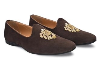 San Frissco Men’s Woven Design Loafer Lightweight Woven Moccasins Formal, Casual Driving Shoes for Men/Synthetic Leather/Cushioned Footbed Designed for All Seasons 11 – Brown