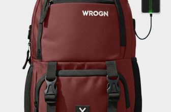 WROGN Unisex with USB Port and Rain Cover 40 L Laptop Backpack(Maroon)