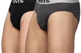 Levi’s 017 Brief for Men with Contoured Double Pouch, Tag Free Comfort & Smartskin Technology (Multicolor – Pack of 2)