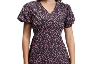 Tokyo Talkies Women Short Sleeve V-Neck Casual FIT TTJ6005836 S