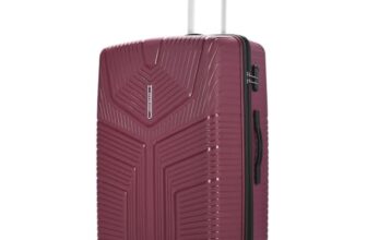 Aristocrat Large Prime Check-in 75 cm 8 Wheels Trolley Bags for Travel Hard Case Luggage, Lightweight Bag & Combination Lock (Red) | 3-Year Warranty