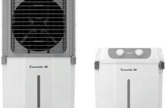 HAVELLS 80 L Desert Air Cooler(Grey, White, Convertible-80)